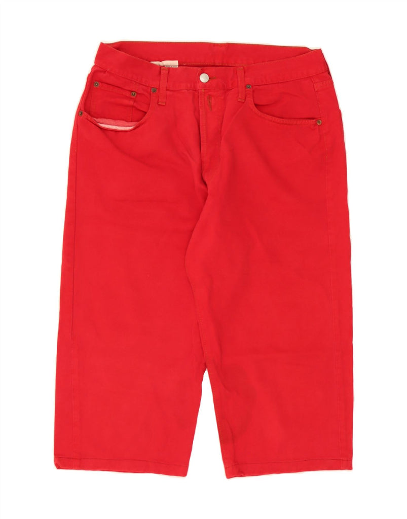 REPLAY Mens Capri Jeans W36 L20 Red Cotton Vintage Replay and Second-Hand Replay from Messina Hembry 