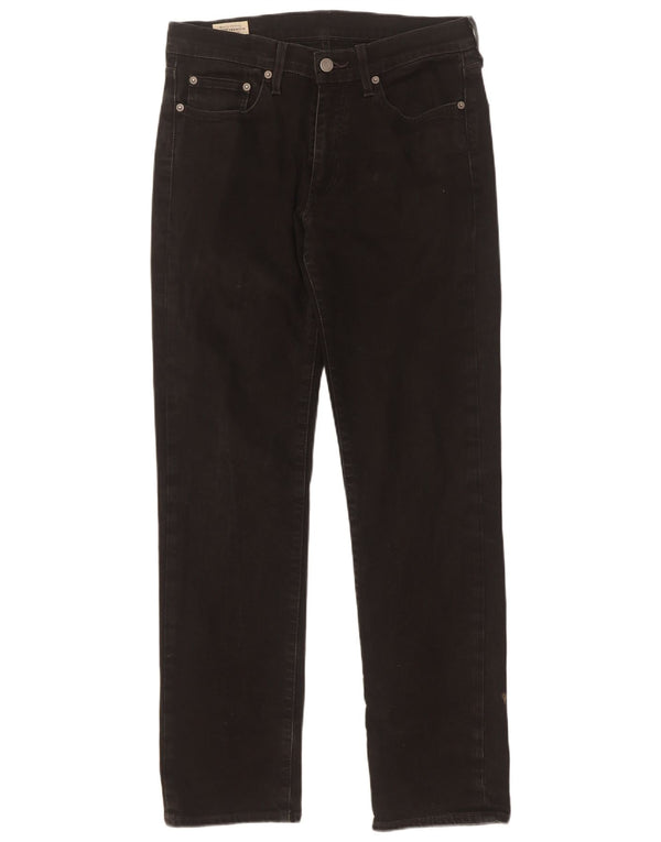 Levi's Mens Straight Jeans W30 L32 Black Cotton