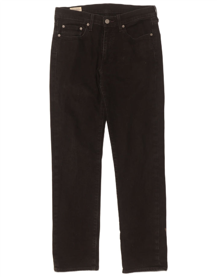 Levi's Mens Straight Jeans W30 L32 Black Cotton