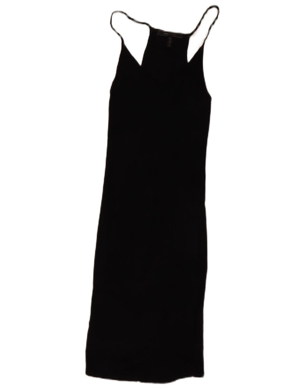 BCBGMAXAZRIA Womens Sleeveless Sheath Dress UK 0 2XS Black Lyocell