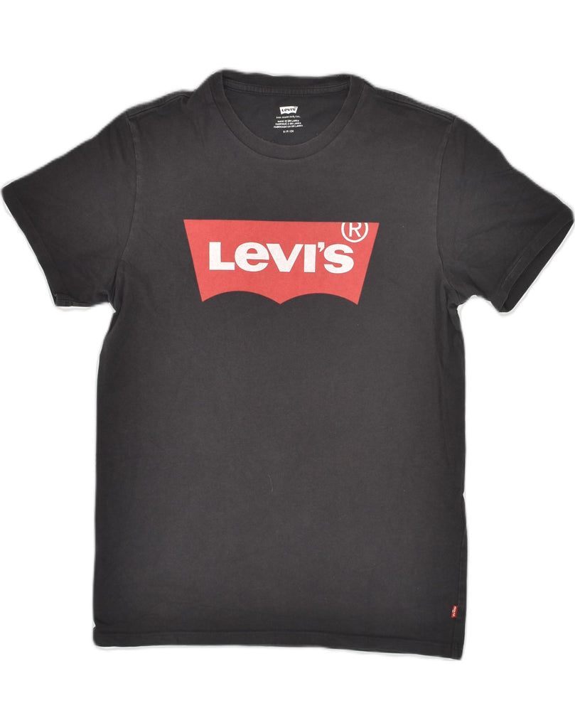 LEVI'S Mens Graphic T-Shirt Top Small Black Cotton | Vintage Levi's | Thrift | Second-Hand Levi's | Used Clothing | Messina Hembry 