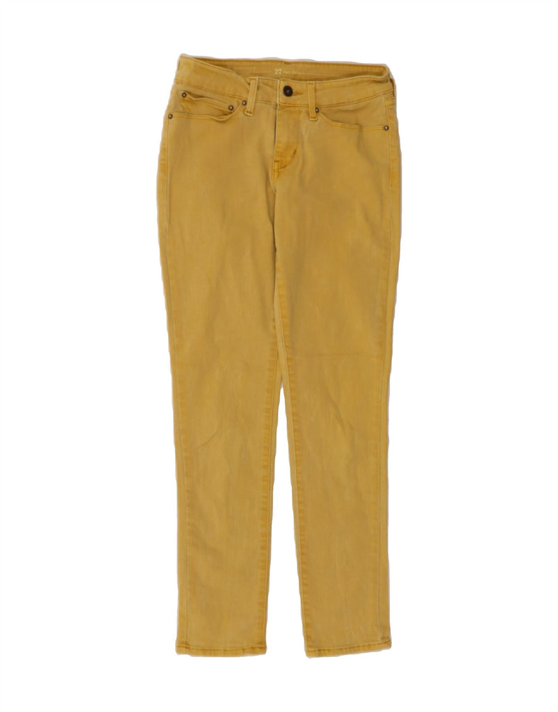 LEVI'S Womens Demi Curve Slim Jeans W27 L28 Yellow Cotton Vintage Levi's and Second-Hand Levi's from Messina Hembry 