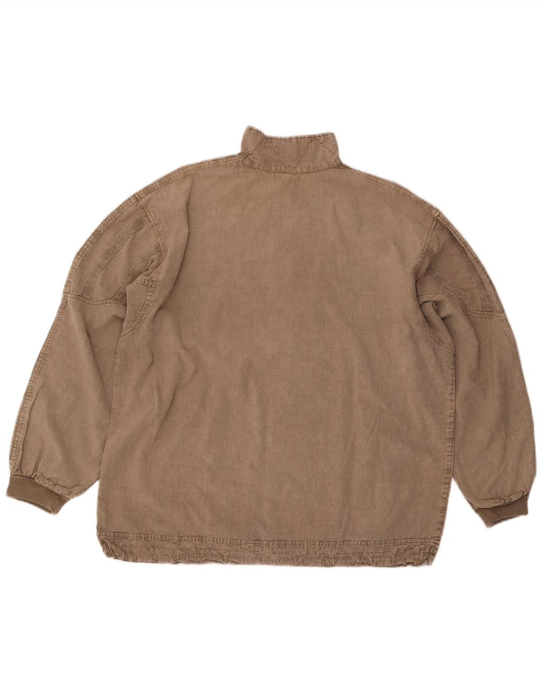 Chewan Mens Zip Neck Top Long Sleeve XL Grey