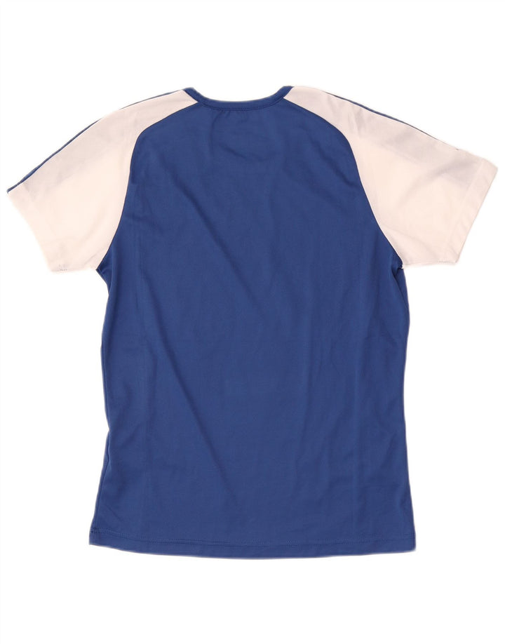 Champion Womens T-Shirt Top UK 12 Medium Blue Colourblock Polyester