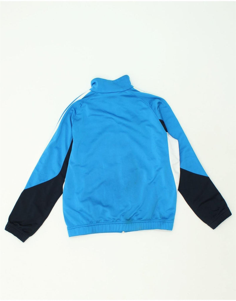 ADIDAS Boys Graphic Tracksuit Top Jacket 9-10 Years Blue Colourblock | Vintage Adidas | Thrift | Second-Hand Adidas | Used Clothing | Messina Hembry 