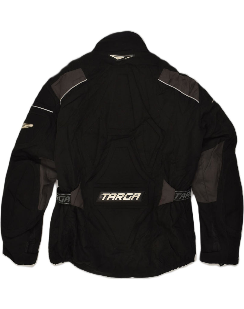 TARGA Mens Racer Jacket UK 42 XL Black Polyester | Vintage Targa | Thrift | Second-Hand Targa | Used Clothing | Messina Hembry 