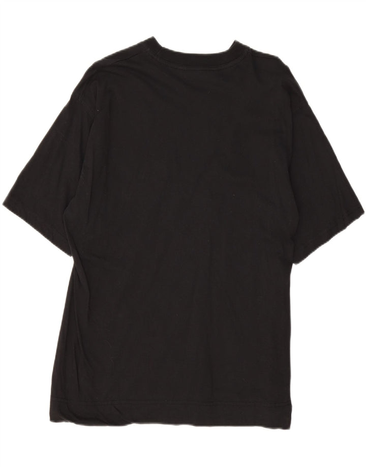 SERGIO CASSANI Mens Graphic T-Shirt Top UK 40 Medium Black Cotton Vintage Sergio Cassani and Second-Hand Sergio Cassani from Messina Hembry 