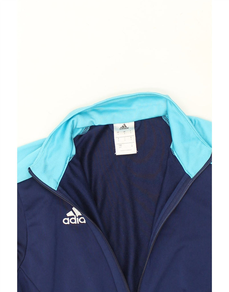 ADIDAS Mens Tracksuit Top Jacket Small Navy Blue Colourblock Polyester | Vintage Adidas | Thrift | Second-Hand Adidas | Used Clothing | Messina Hembry 