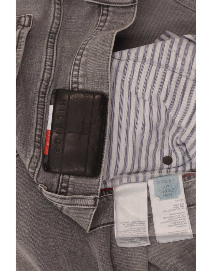 Tommy Hilfiger Mens Slim Jeans W36 L32 Grey Cotton