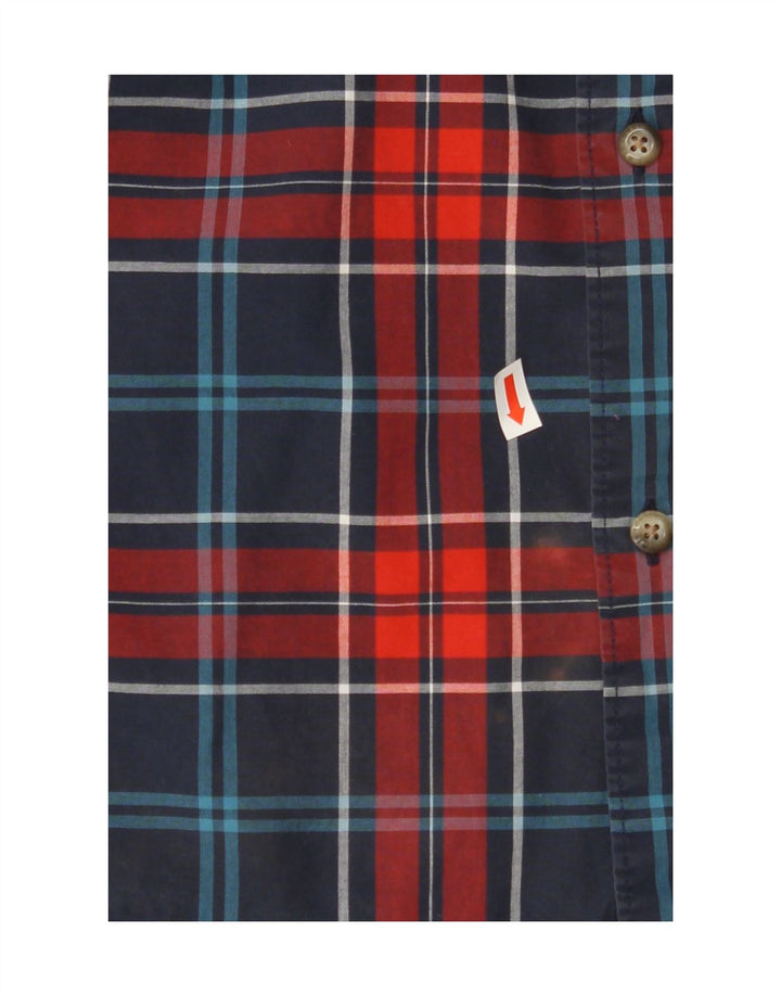 TOMMY HILFIGER Mens Regular Fit Flannel Shirt Medium Red Check Cotton Vintage Tommy Hilfiger and Second-Hand Tommy Hilfiger from Messina Hembry 