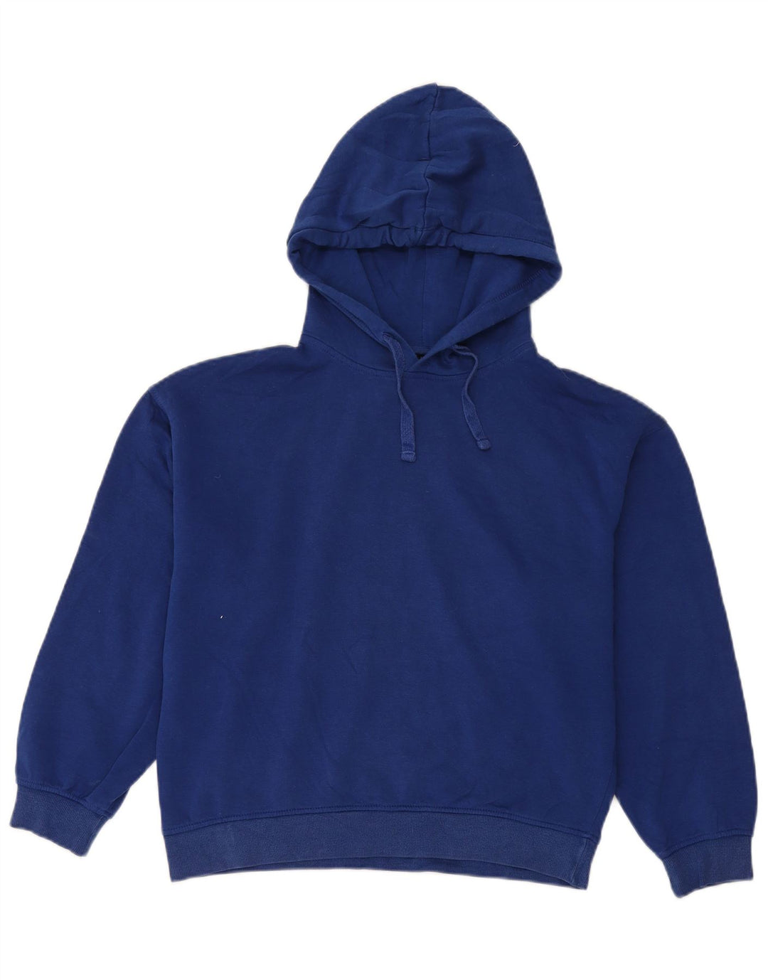 Zara Womens Oversized Hoodie Jumper UK 14 Medium Blue Cotton