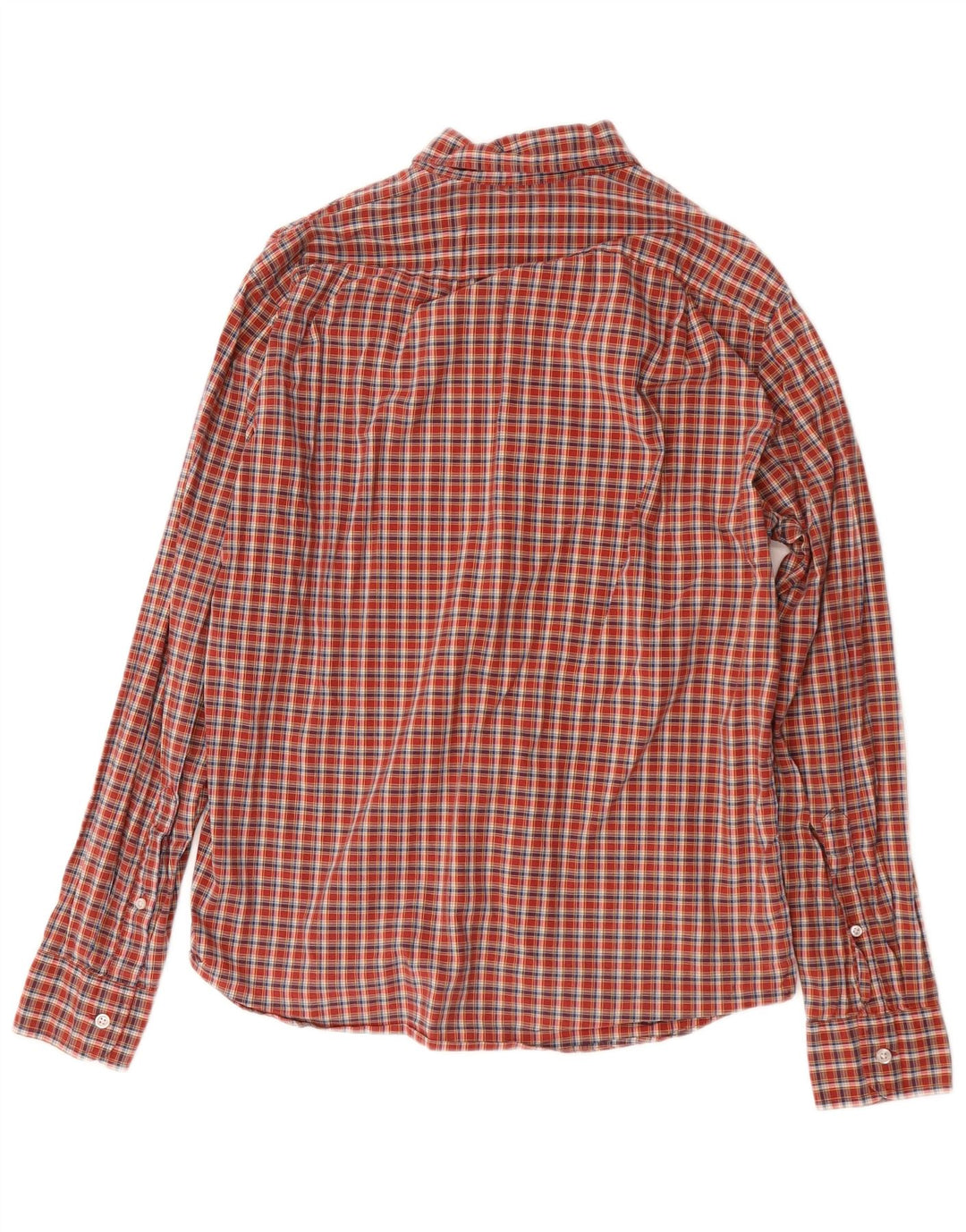 J. CREW Mens Slim Fit Shirt Medium Red Check Cotton