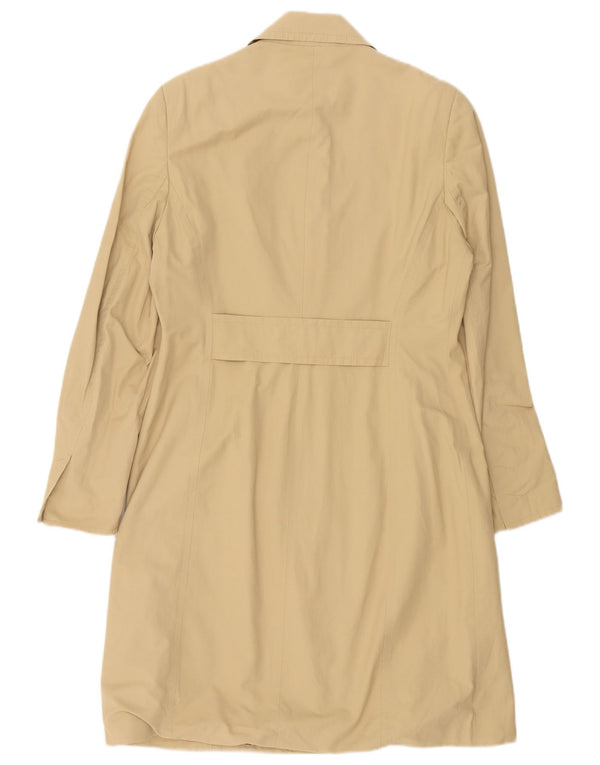 Quin And Donnelly Womens Trench Coat UK 14 Medium Beige Cotton