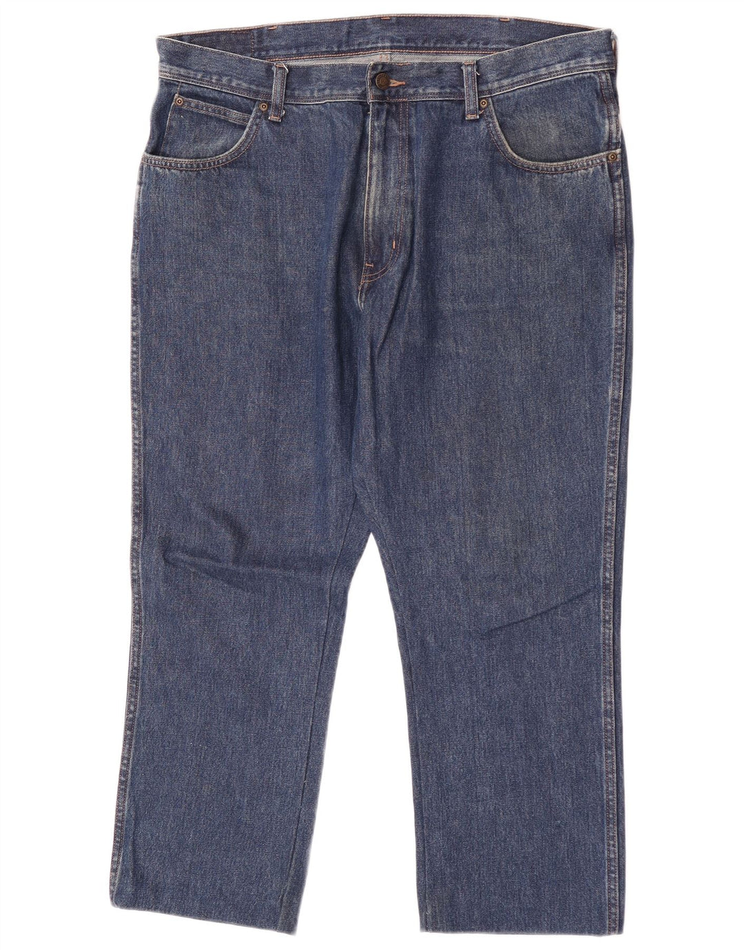 Wrangler Womens Regular Fit Cropped Jeans W38 L26 Blue Cotton