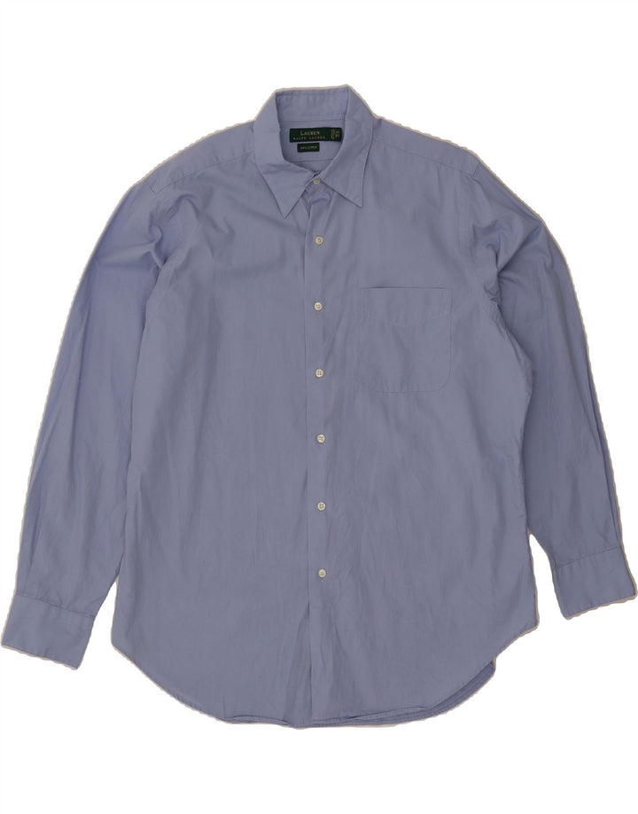 RALPH LAUREN Mens Shirt Size 16 1/2 Large Blue Cotton Vintage Ralph Lauren and Second-Hand Ralph Lauren from Messina Hembry 
