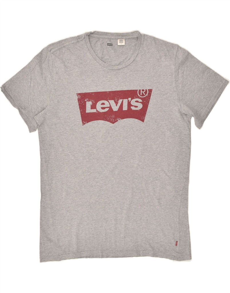 LEVI'S Mens Graphic T-Shirt Top Large Grey Cotton | Vintage Levi's | Thrift | Second-Hand Levi's | Used Clothing | Messina Hembry 