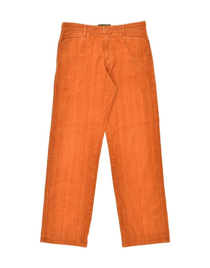 TIMBERLAND Womens Straight Corduroy Trousers W30 L32  Orange Cotton | Vintage Timberland | Thrift | Second-Hand Timberland | Used Clothing | Messina Hembry 