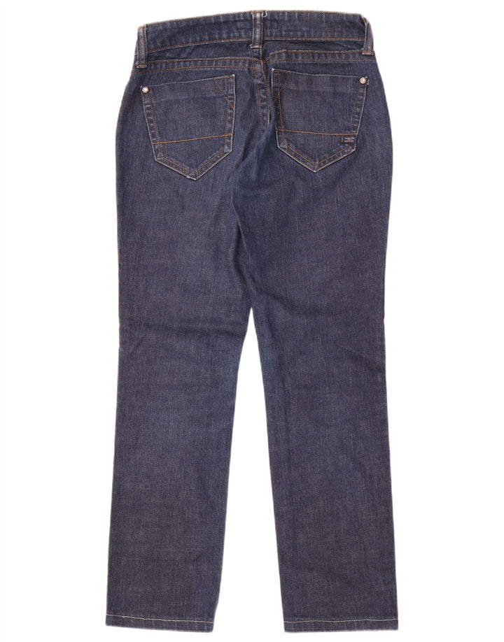 Massimo Dutti Womens Straight Jeans W27 L29 Navy Blue Cotton