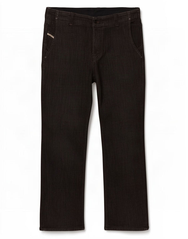 Diesel Mens Revick Straight Jeans W34 L29 Black Cotton