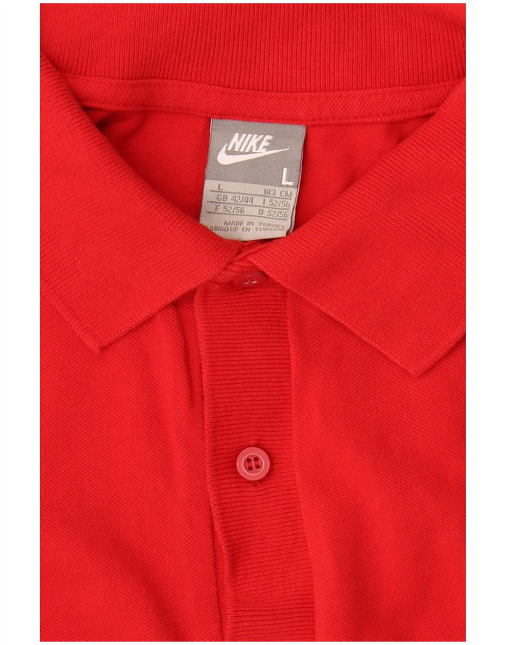 Nike Mens Polo Shirt UK 42/44 Large Red