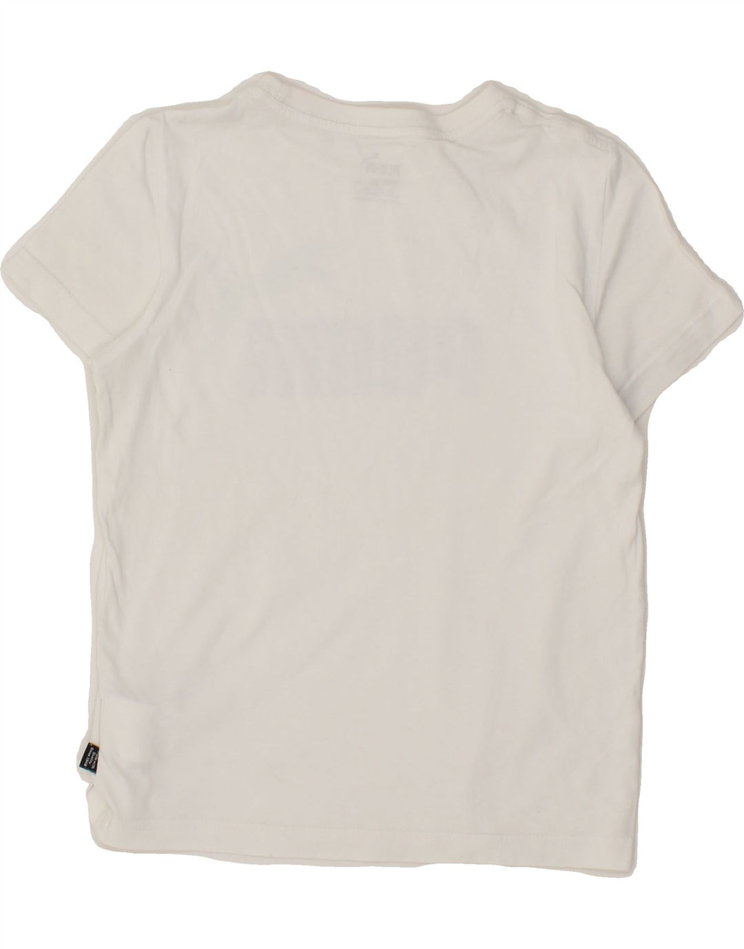 PUMA Boys Graphic T-Shirt Top 7-8 Years White Cotton Vintage Puma and Second-Hand Puma from Messina Hembry 