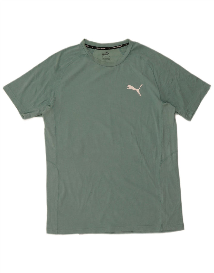 PUMA Mens T-Shirt Top Medium Green