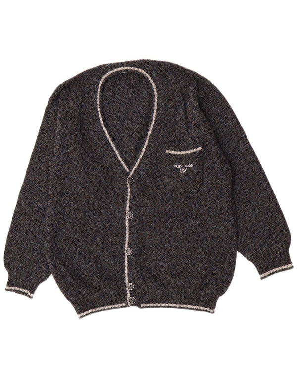 Vintage Mens Cardigan Sweater IT 54 XL Grey Wool