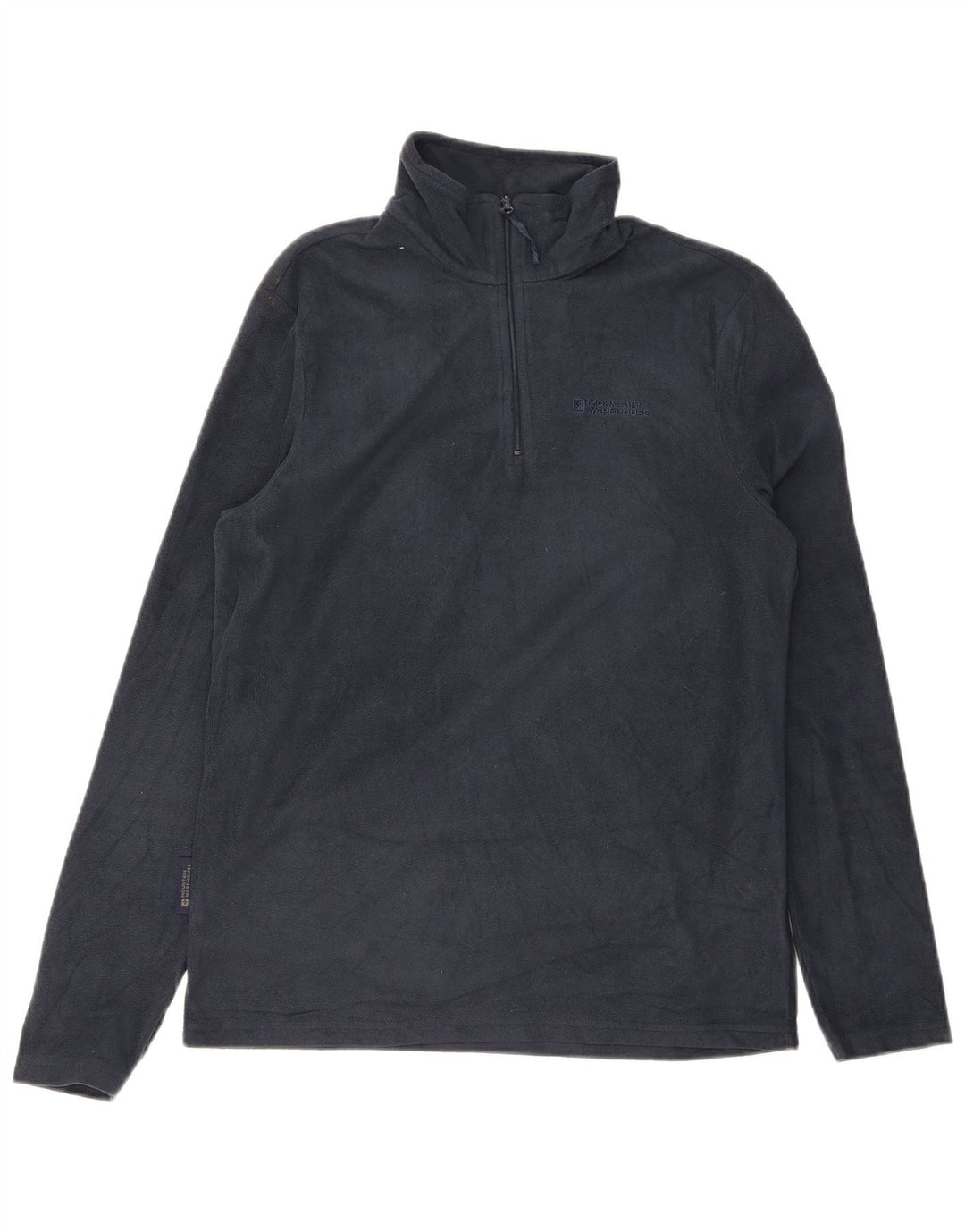 Mountain Warehouse Mens Zip Neck Fleece Jumper XS Navy Blue Polyester