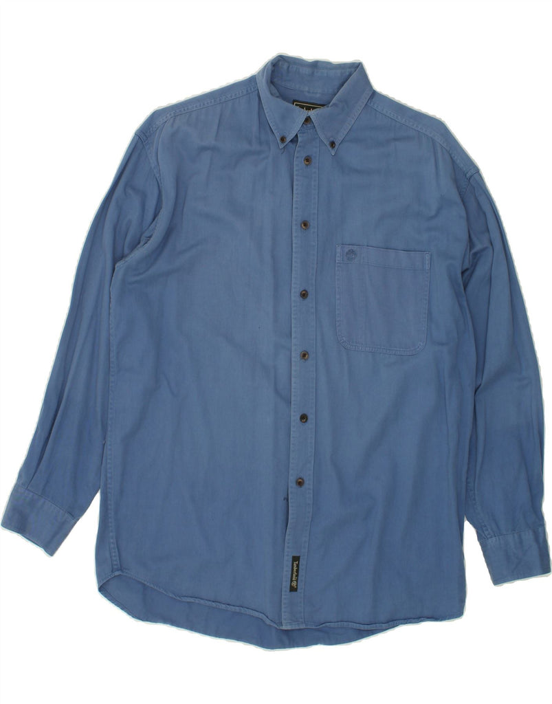 TIMBERLAND Mens Shirt Small Blue Cotton | Vintage Timberland | Thrift | Second-Hand Timberland | Used Clothing | Messina Hembry 