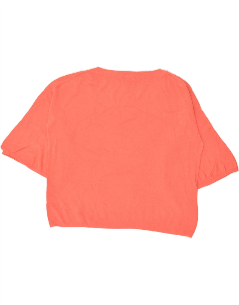 J. CREW Womens Crop Top UK 16 Large Pink Cotton | Vintage J. Crew | Thrift | Second-Hand J. Crew | Used Clothing | Messina Hembry 