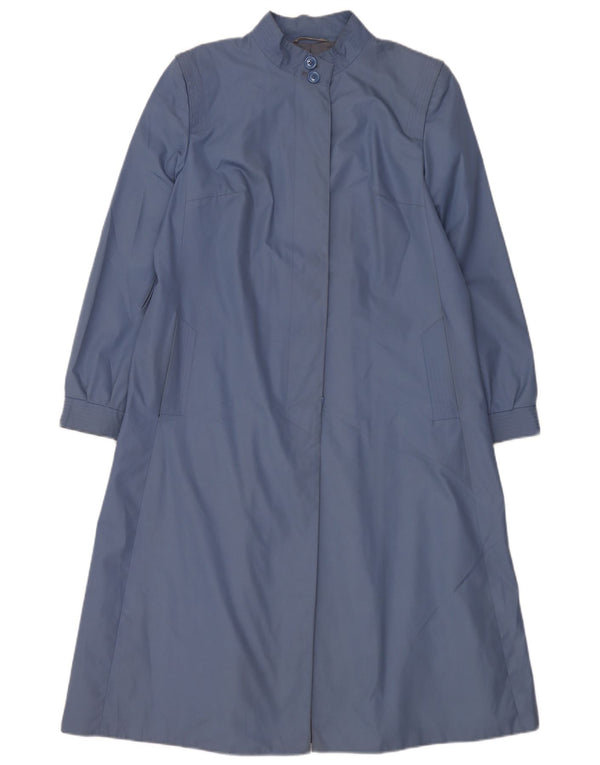 Vintage Womens Overcoat IT 42 Medium Blue