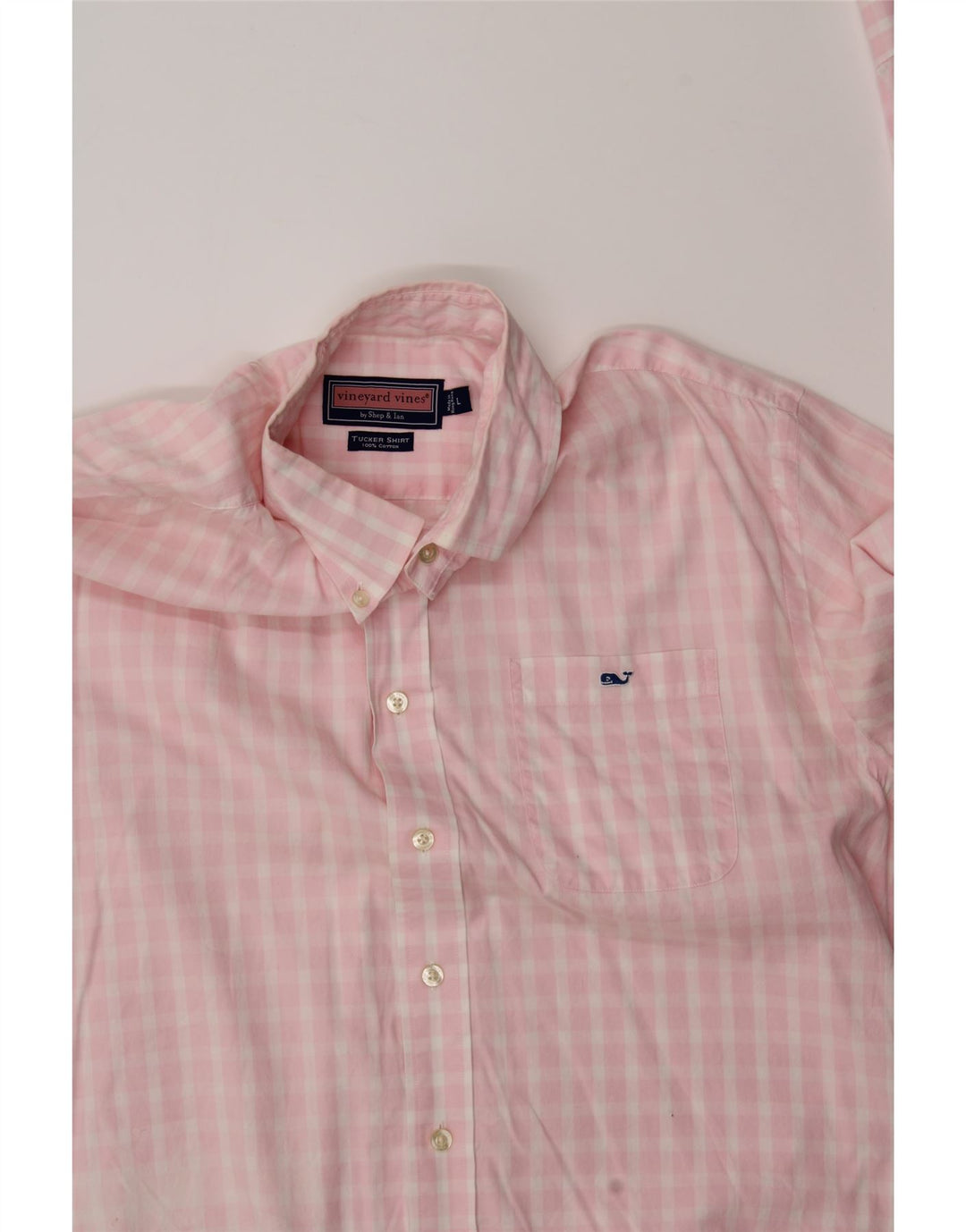 VINEYARD VINES Mens Shirt Large Pink Gingham Vintage Vineyard Vines and Second-Hand Vineyard Vines from Messina Hembry 