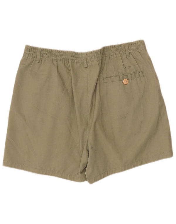 Vintage Womens Pegged Chino Shorts IT 46 Large W32 Khaki Polyester