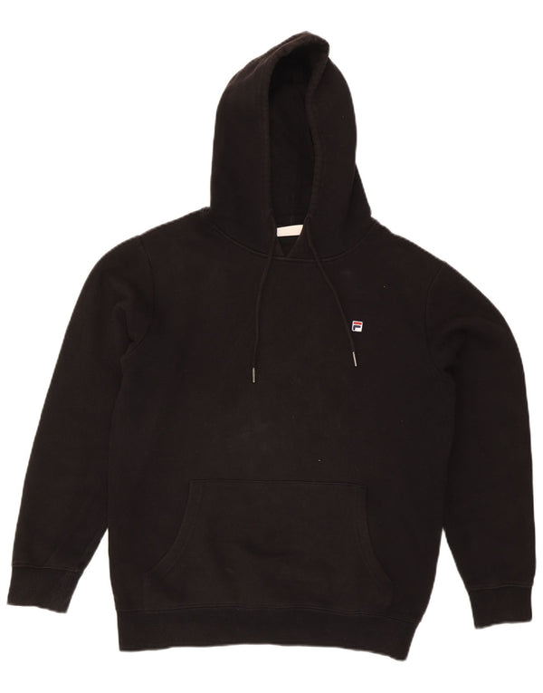 Fila Mens Loose Fit Hoodie Jumper XS Black Cotton