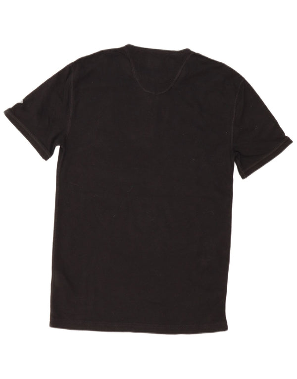 Superdry Mens T-Shirt Top Large Black Cotton