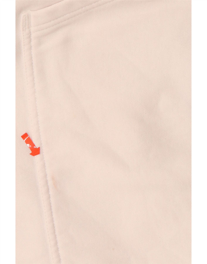 ALPHA INDUSTRIES Mens Graphic Hoodie Jumper Large White Cotton