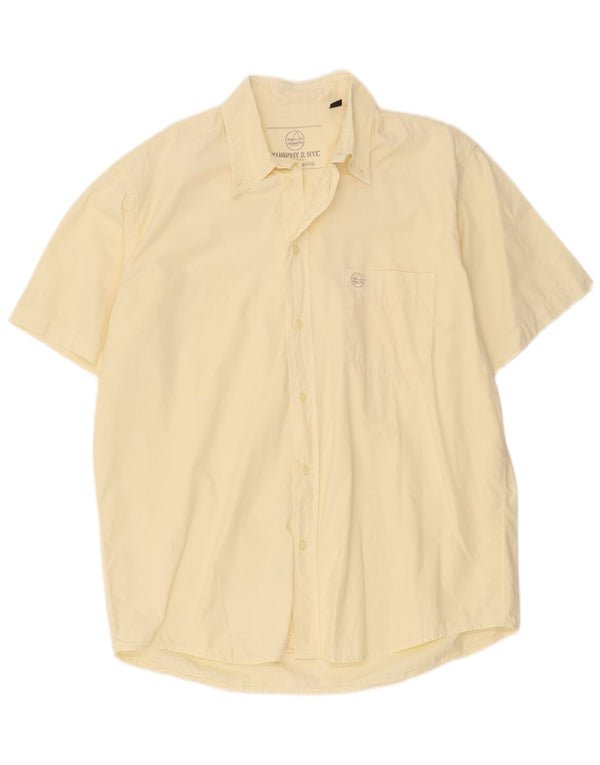 Murphy & Nye Mens Short Sleeve Shirt XL Yellow