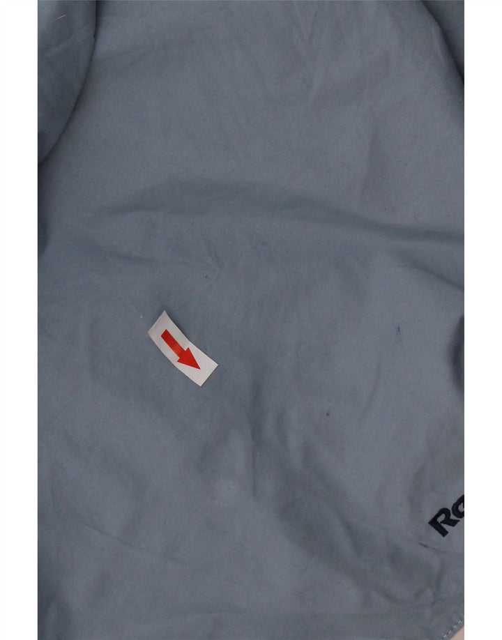 REEBOK Womens Oversized Hooded Pullover Rain Jacket UK 16 Large Blue