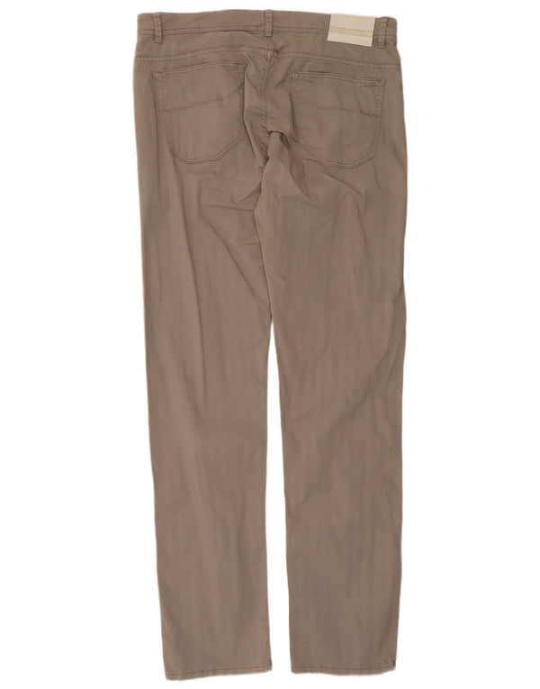 SIVIGLIA Mens Slim Fit Casual Trousers W38 L34 Grey Cotton