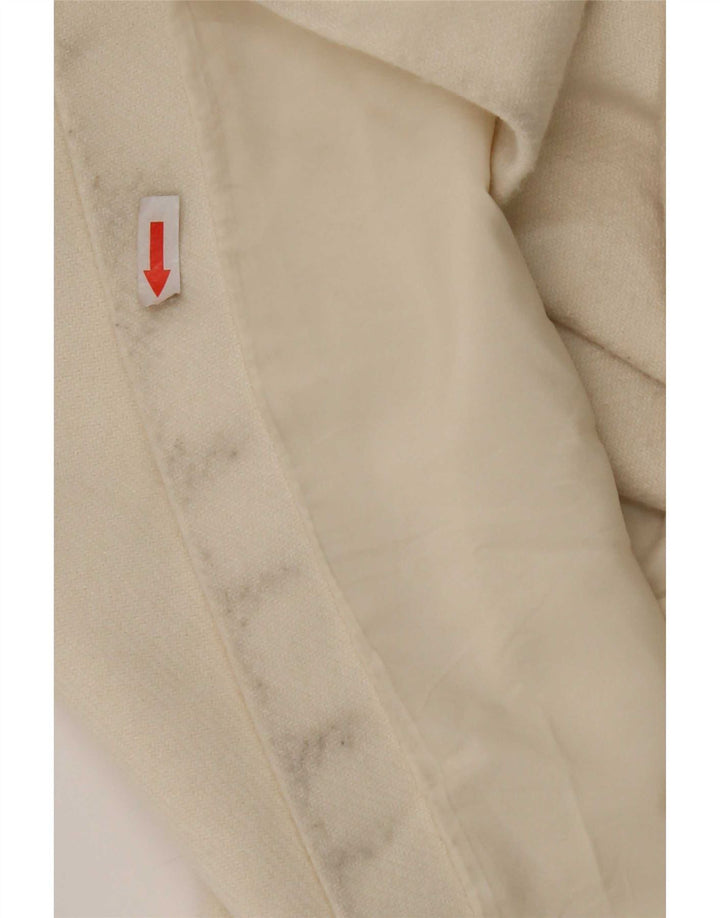 Zara Womens Overcoat UK 16 Large White Polyester