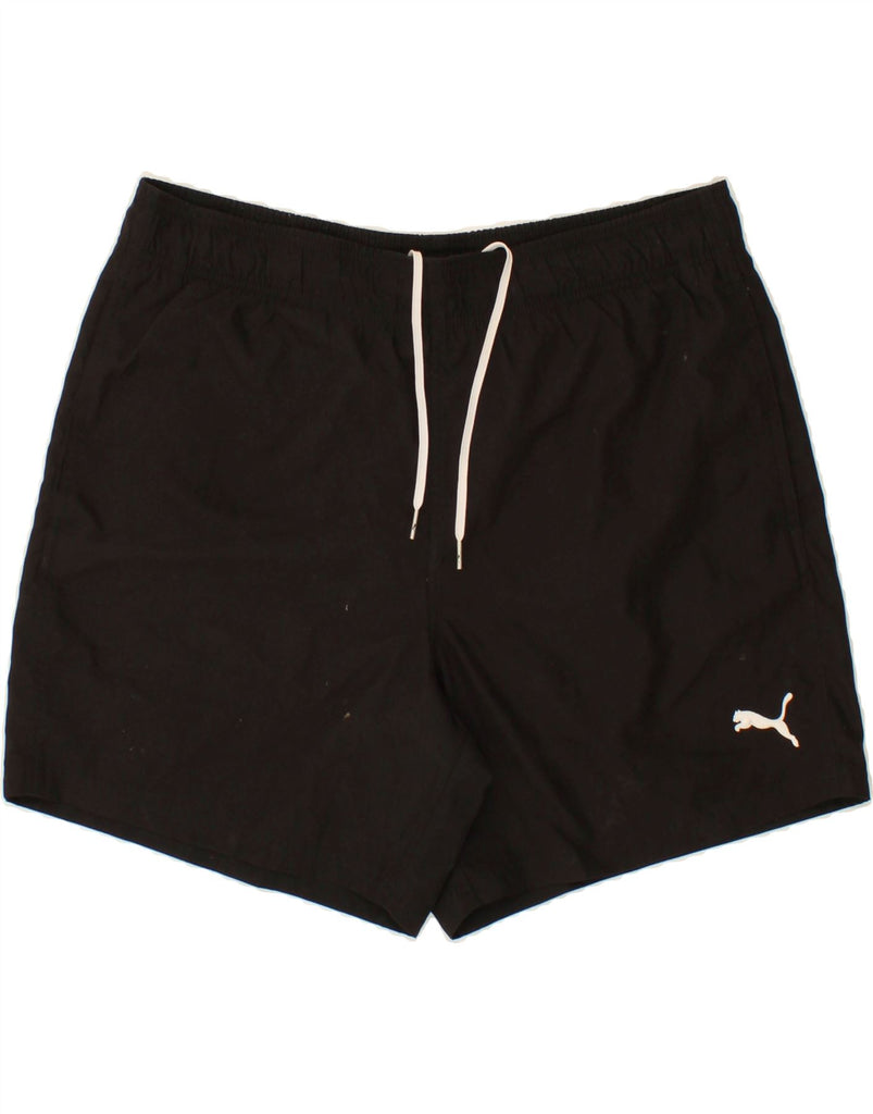 PUMA Mens Sport Shorts Large Black Polyester Vintage Puma and Second-Hand Puma from Messina Hembry 