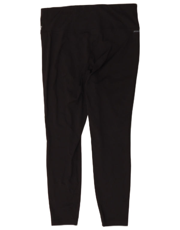 New Balance Womens Leggings UK 18 XL  Black Spandex