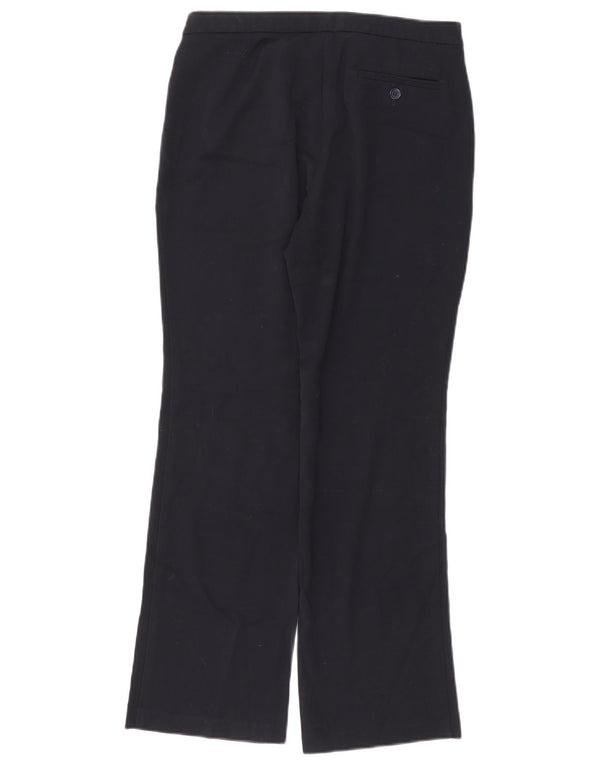 Marks & Spencer Womens Casual Trousers UK 12 Medium W30 L30 Navy Blue