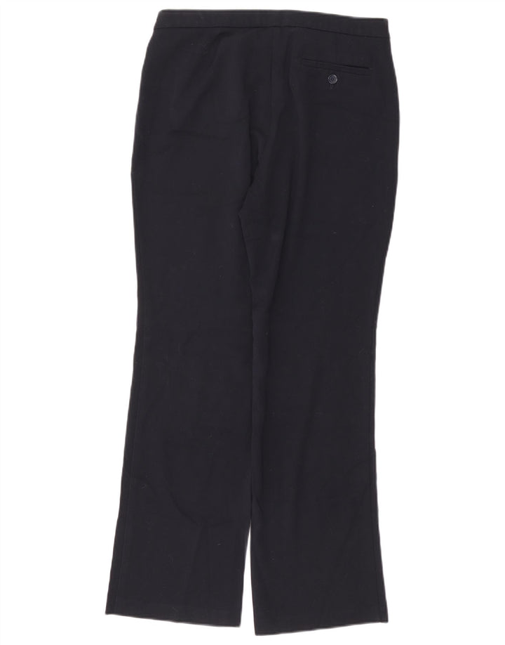 Marks & Spencer Womens Casual Trousers UK 12 Medium W30 L30 Navy Blue