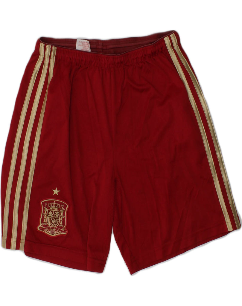 ADIDAS Boys Climacool Sport Shorts 11-12 Years Red Polyester | Vintage Adidas | Thrift | Second-Hand Adidas | Used Clothing | Messina Hembry 