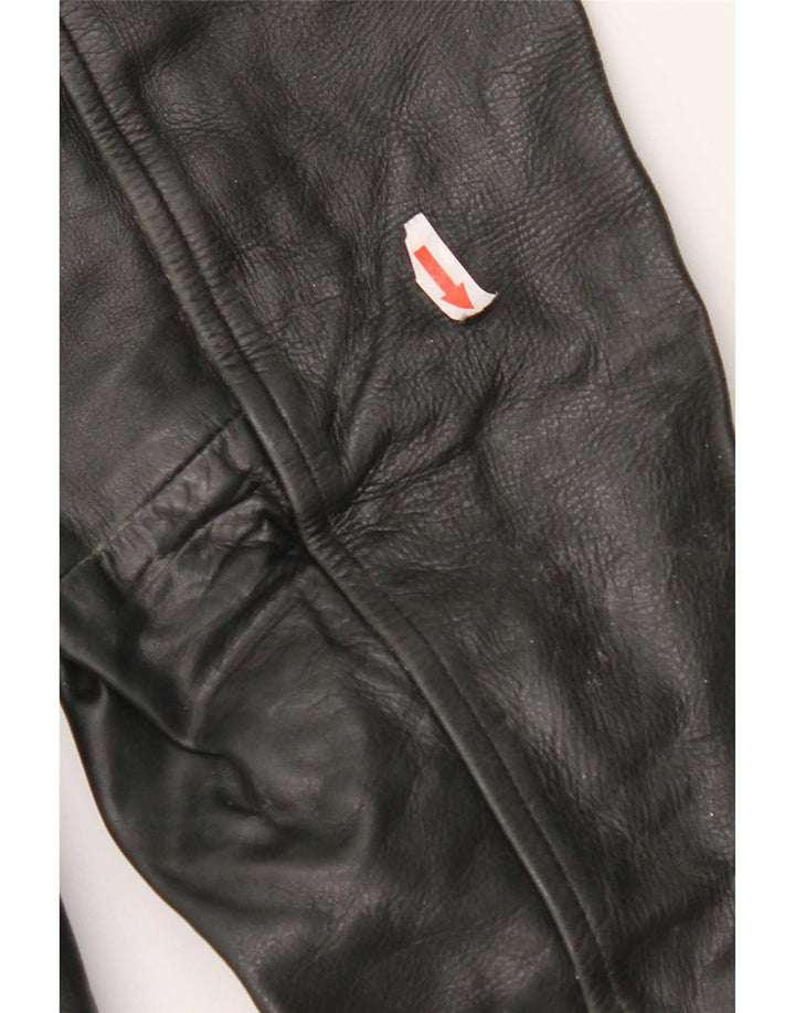 MONTANA Mens Leather Jacket UK 44 2XL Black