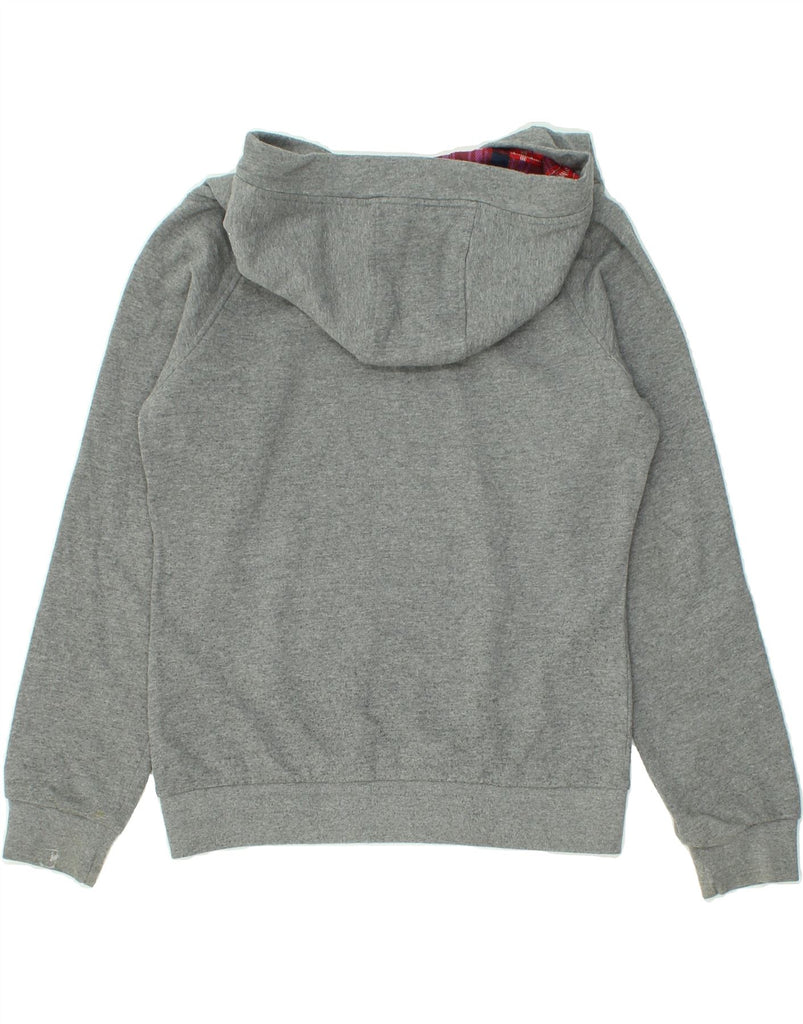 ASICS Womens Hoodie Jumper UK 16 Large Grey Flecked Cotton Vintage Asics and Second-Hand Asics from Messina Hembry 