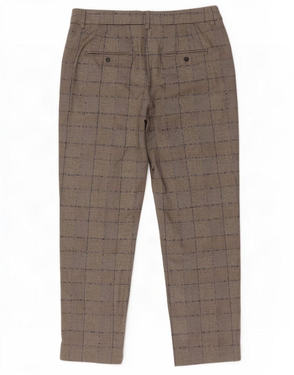 Marks & Spencer Womens Relaxed Fit Suit Trousers UK 12 Medium W32 L27 Grey