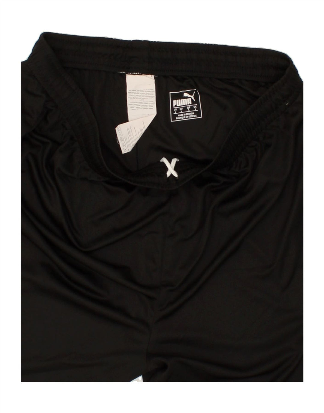 PUMA Mens Graphic Sport Shorts Large Black Polyester Vintage Puma and Second-Hand Puma from Messina Hembry 