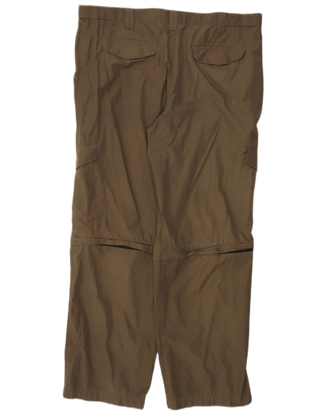 MARKS & SPENCER Mens Straight Cargo Trousers W40 L31 Green Polyamide